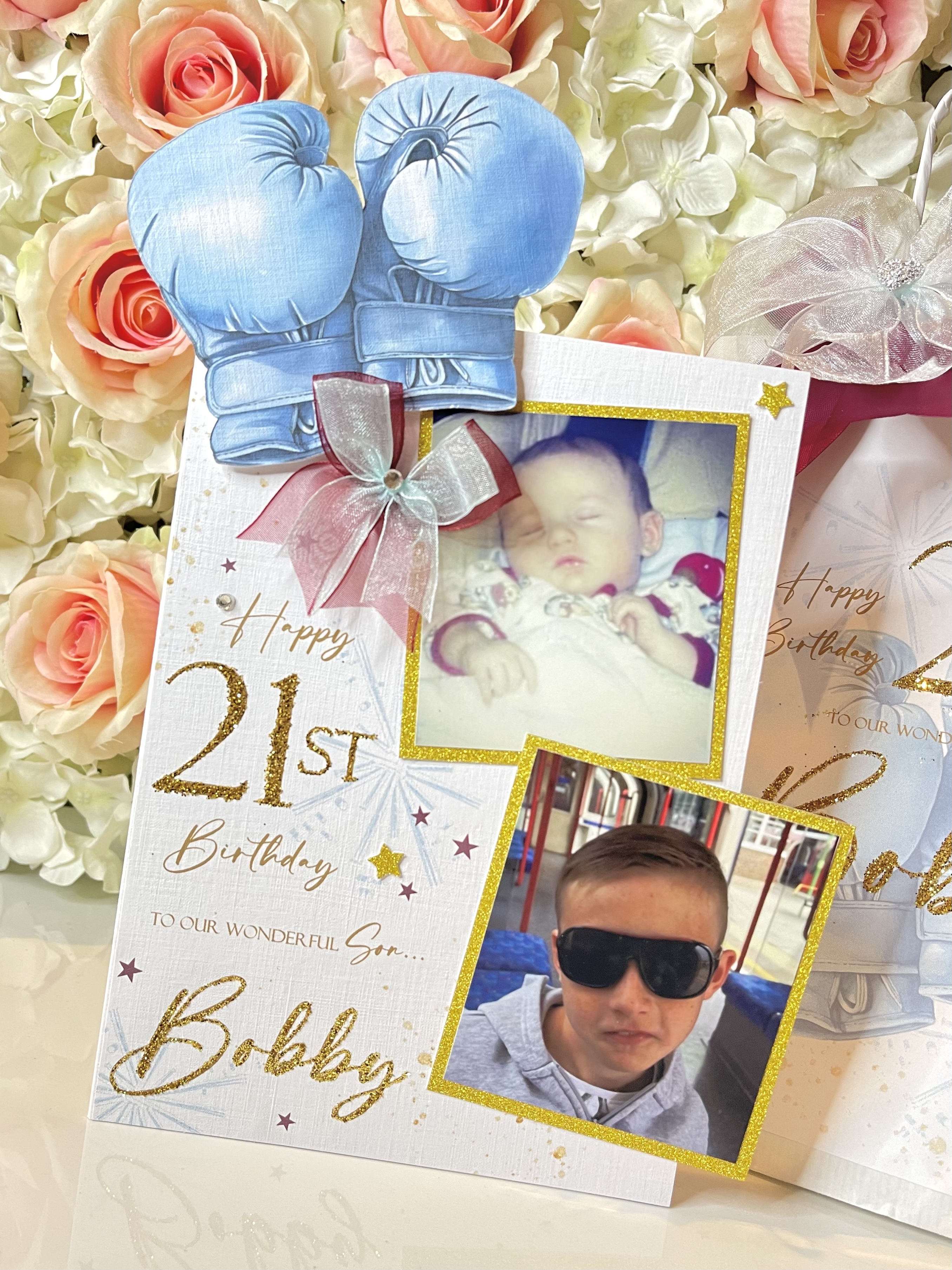 Themed Celebration Double Photo Card