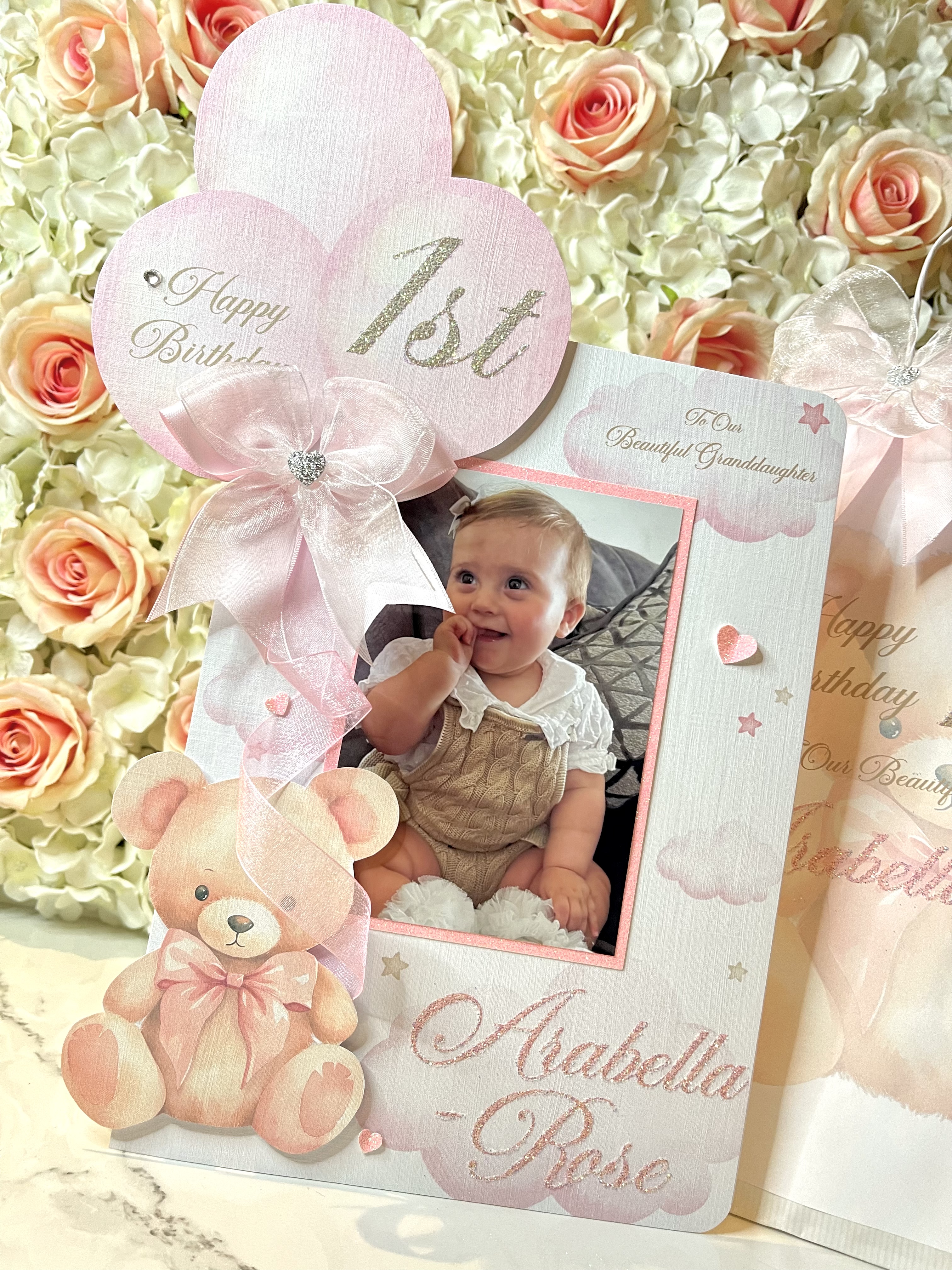 Teddy Bear Balloon Photo Card view 4