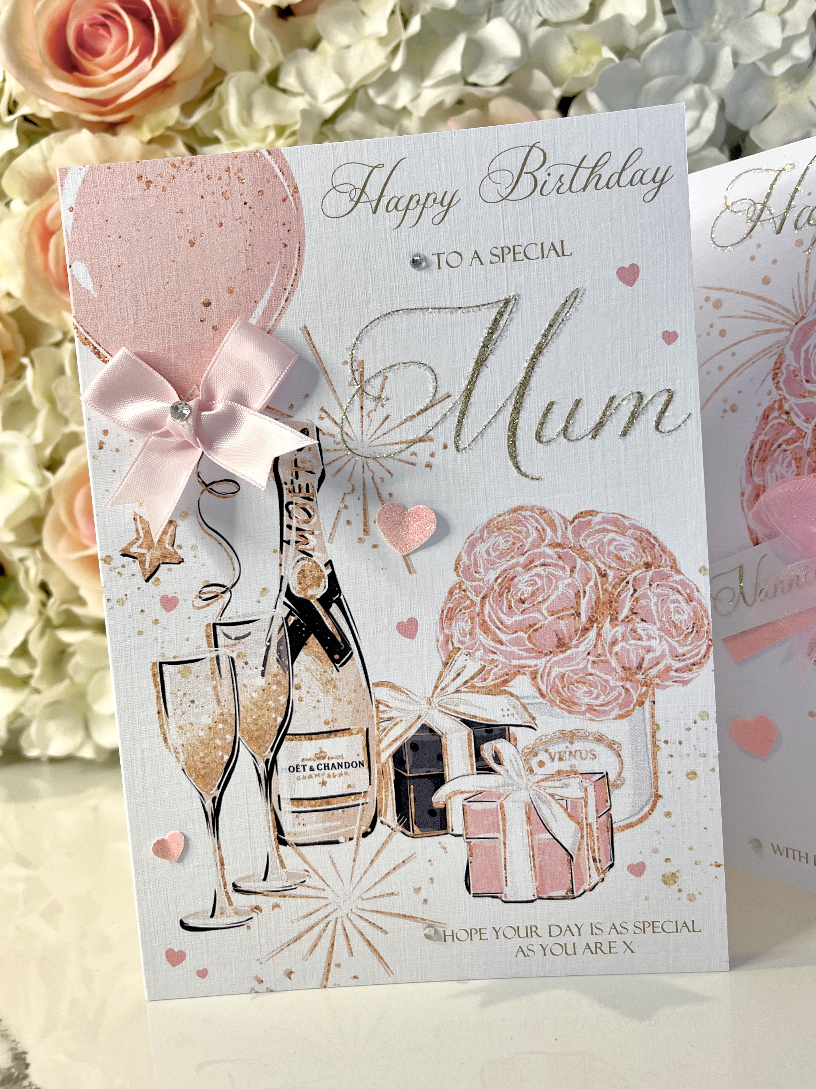 Sparkle Celebration Floral Card view 3
