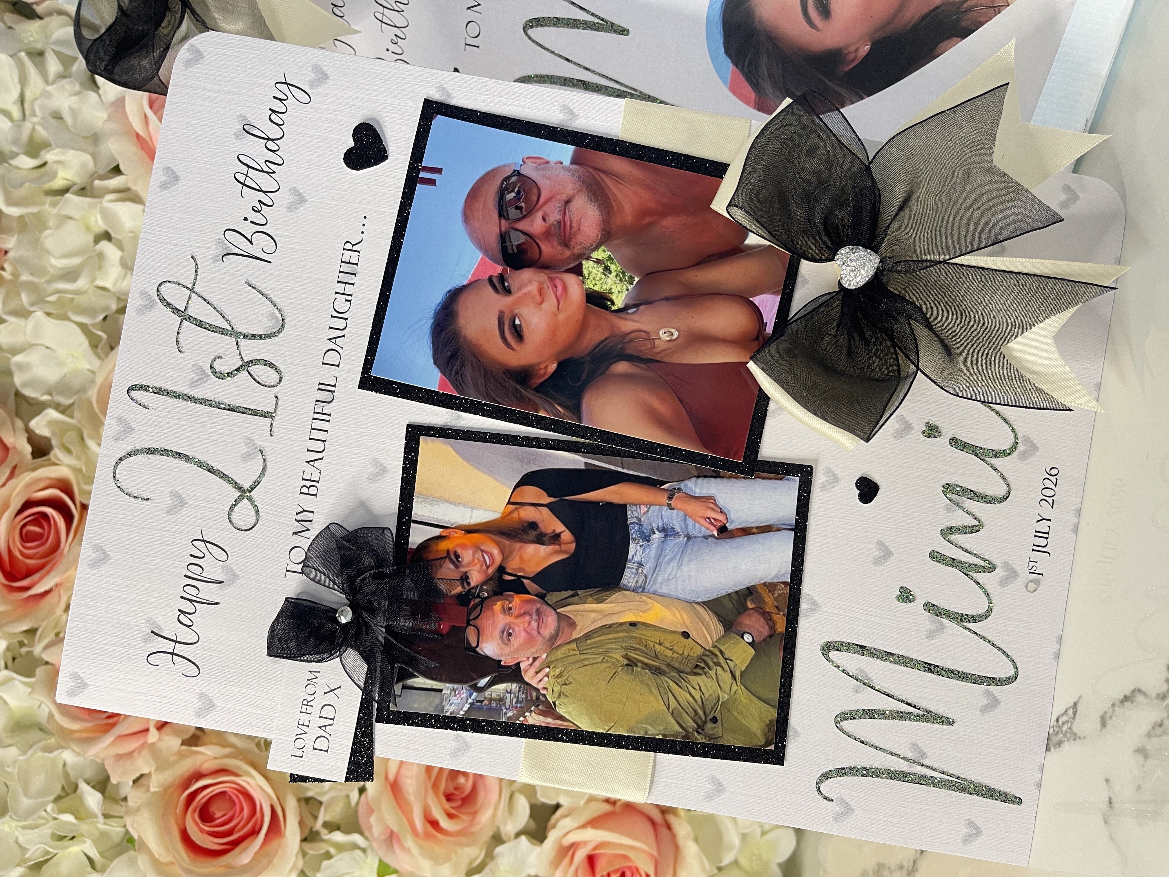 Double Photo Bow Card