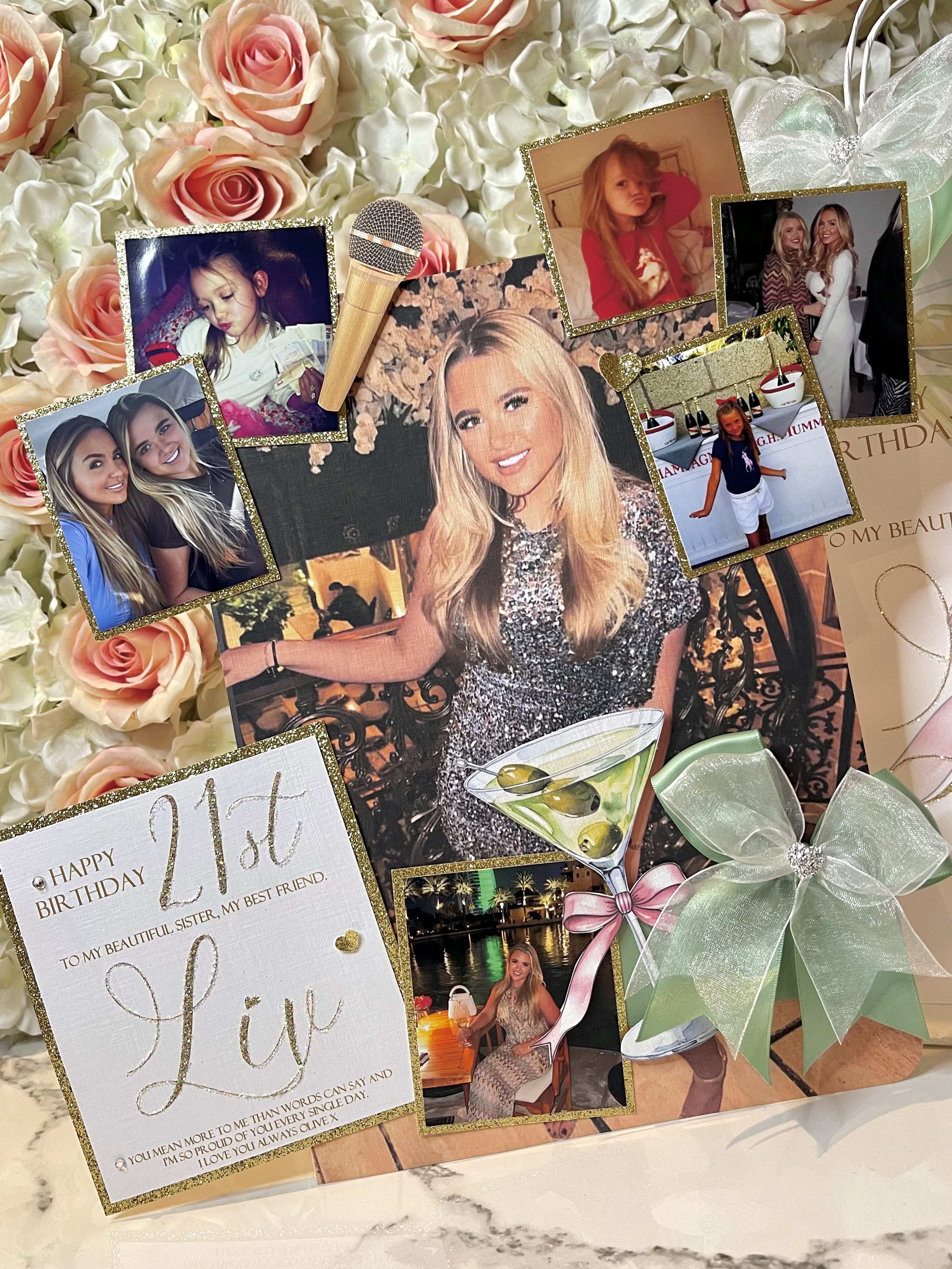 Scattered Background Photo Card view 5