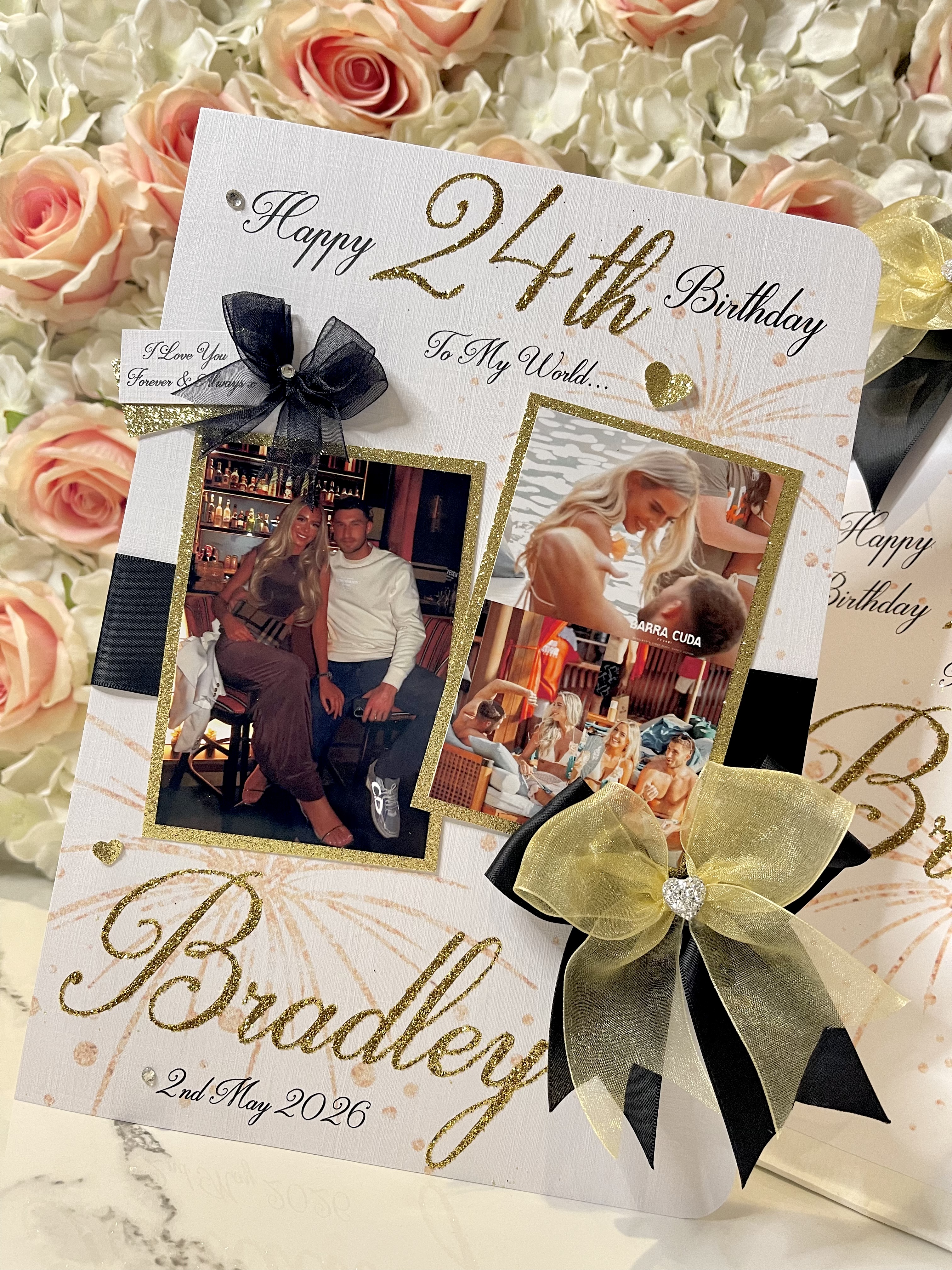 Double Photo Bow Card