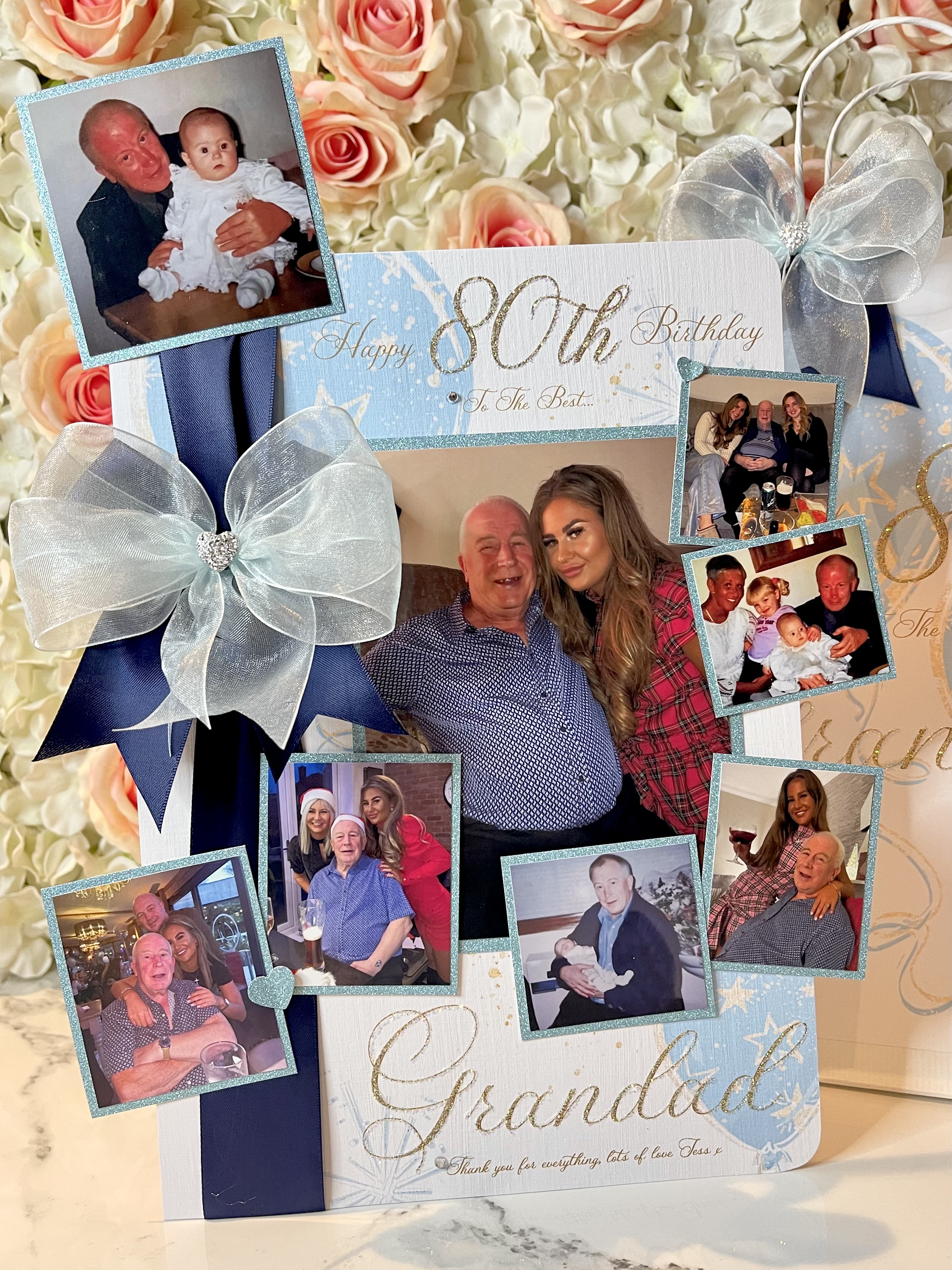 Scattered Photo Bow Card view 3