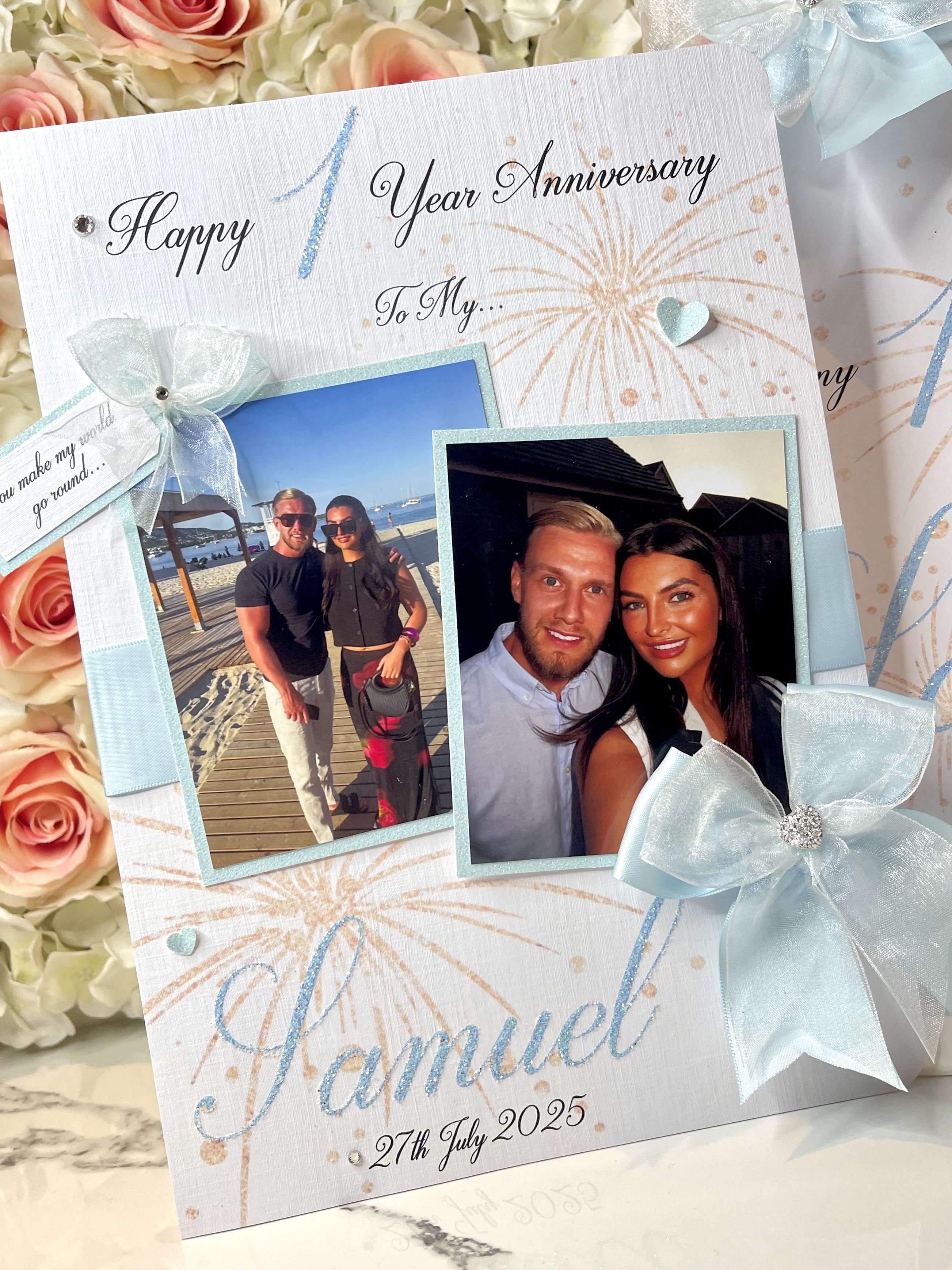 Double Photo Bow Card view 9