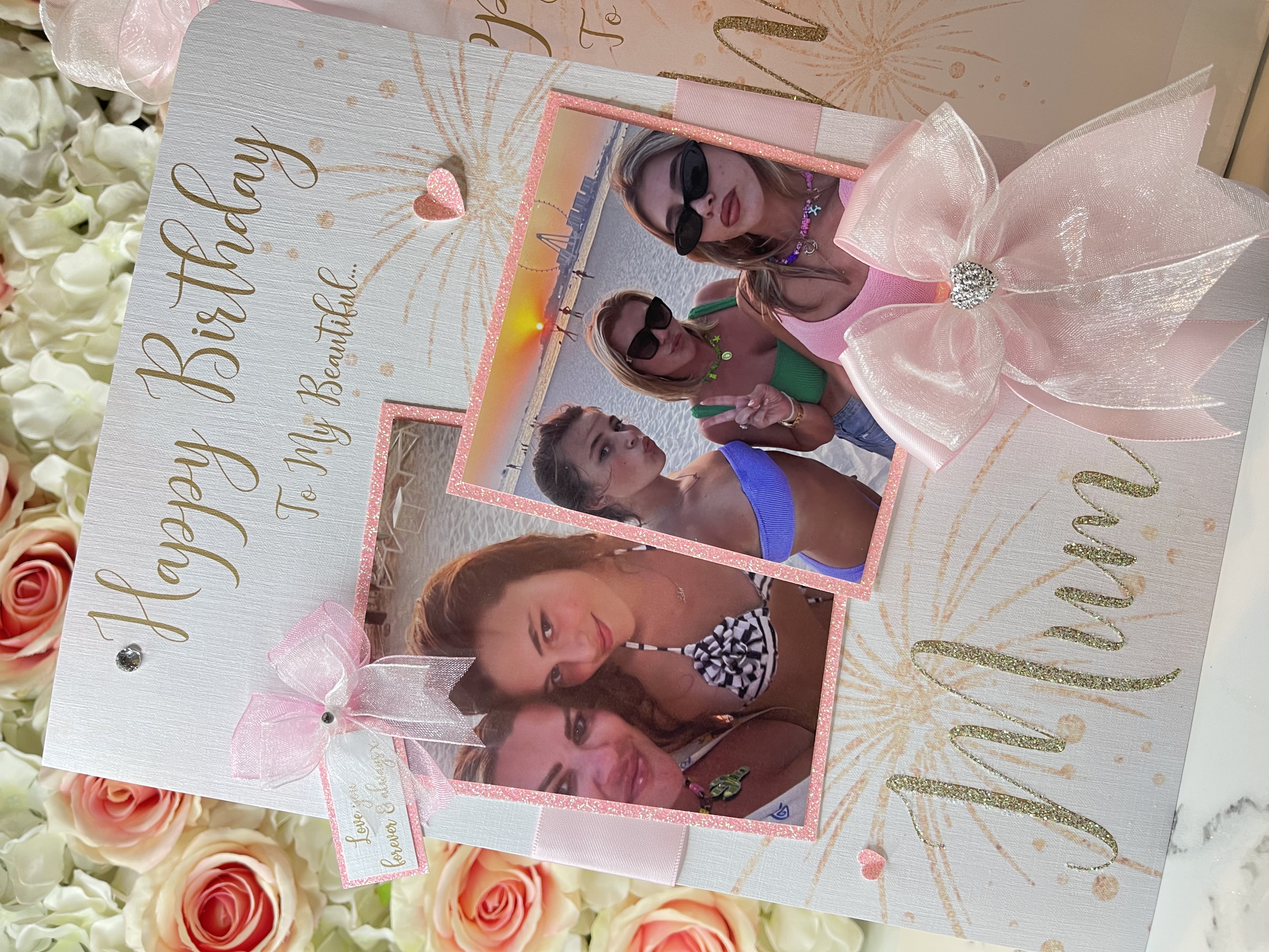 Double Photo Bow Card view 8