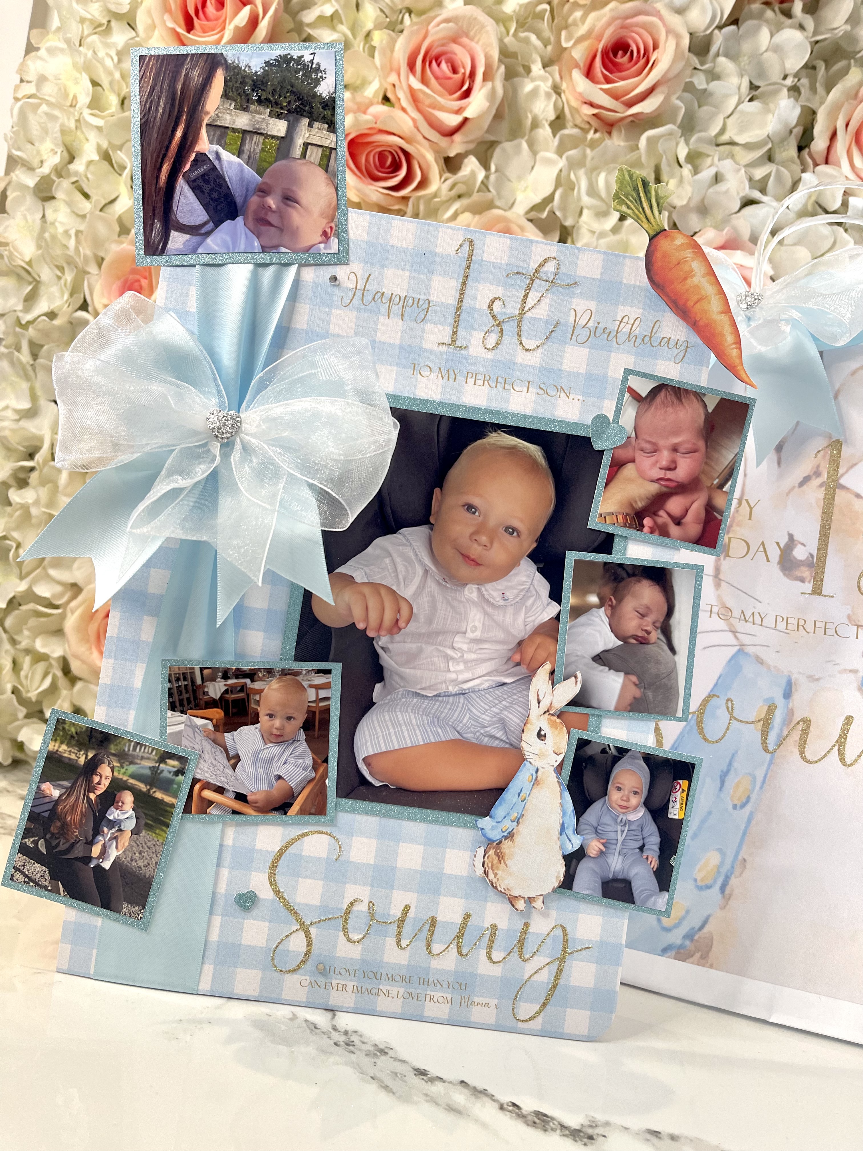 Rabbit Scattered Photo Card