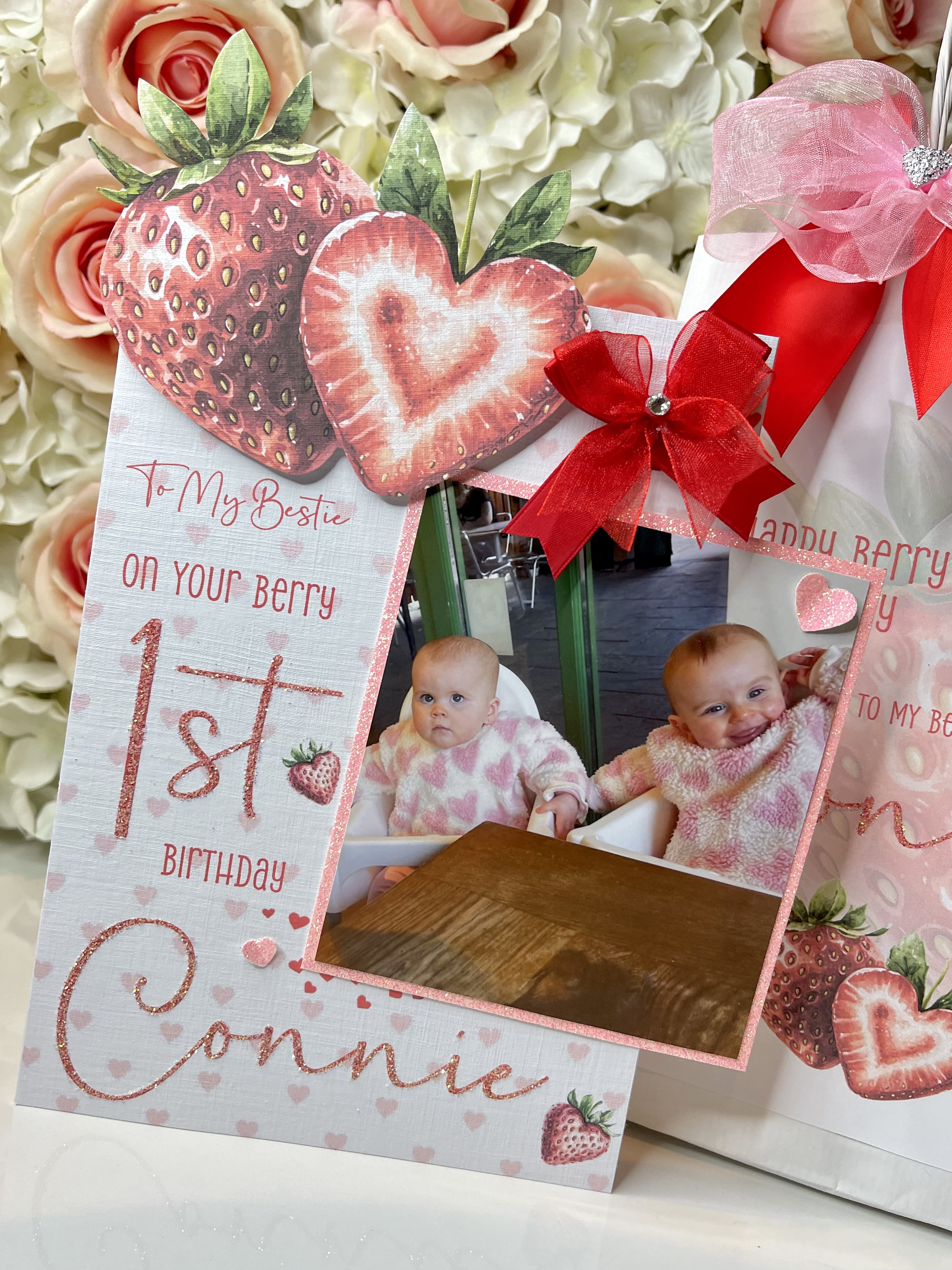 Strawberry Theme Photo Card
