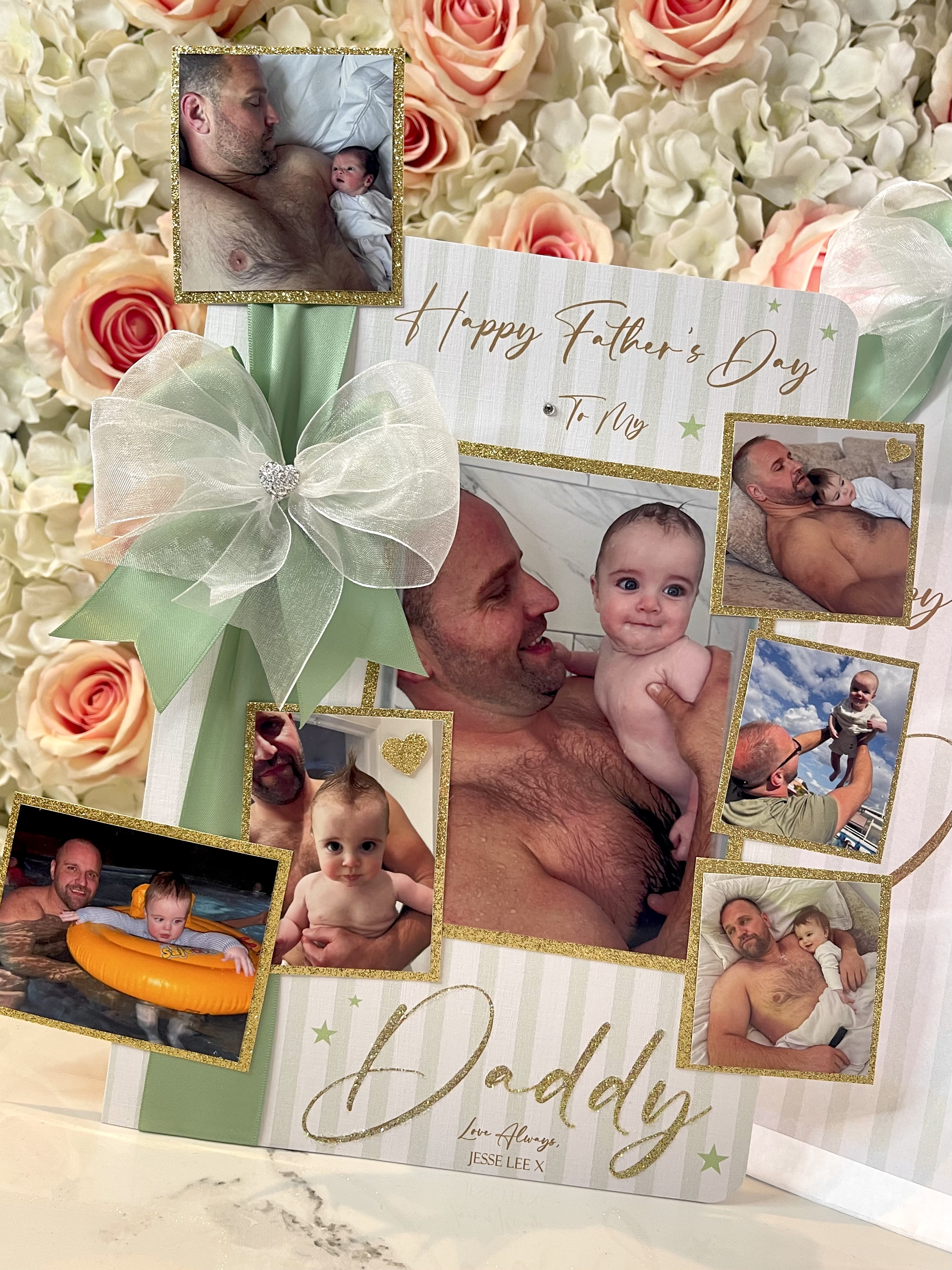 Scattered Photo Bow Card view 8