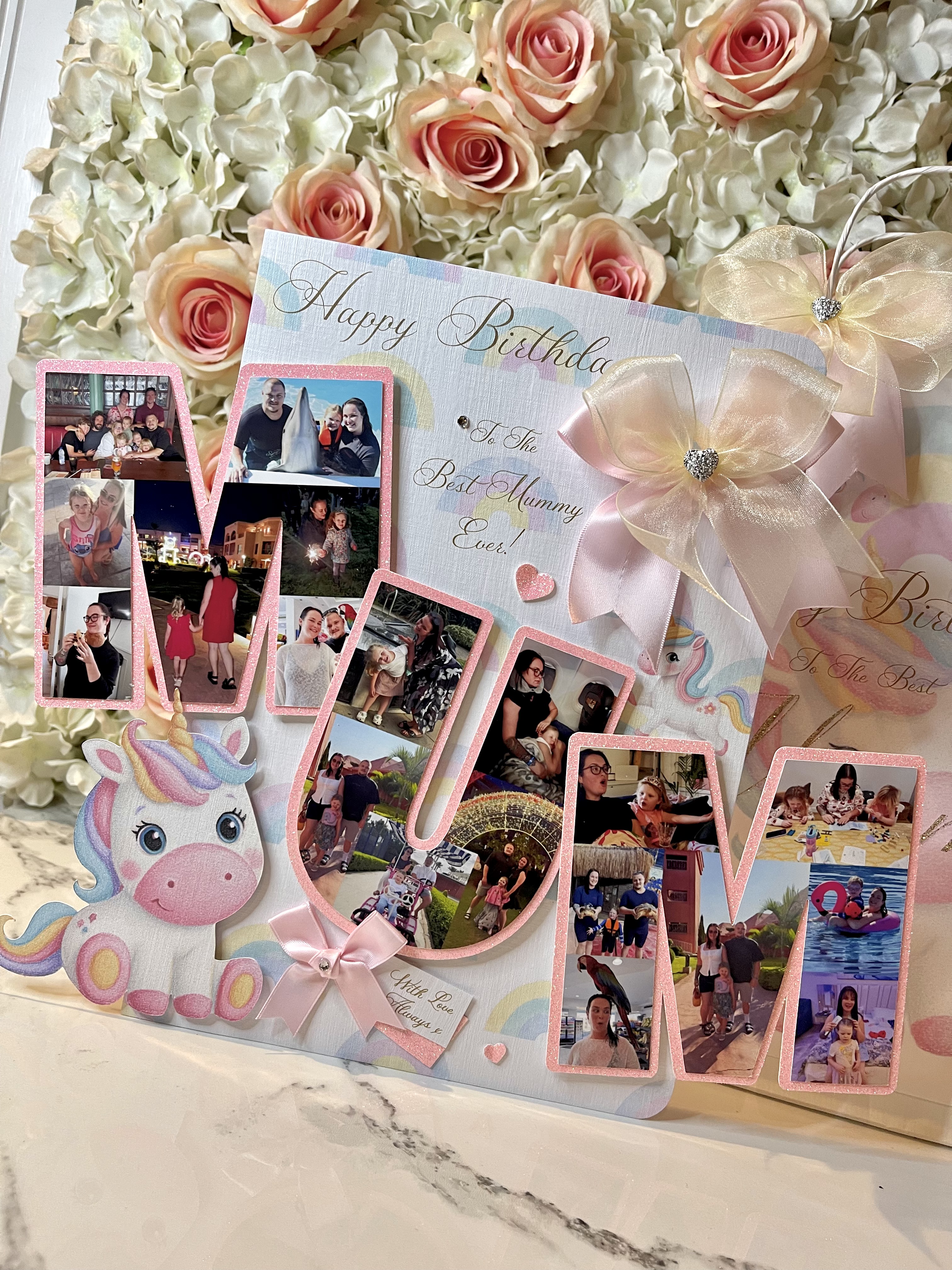 Word Photo Collage Card view 4