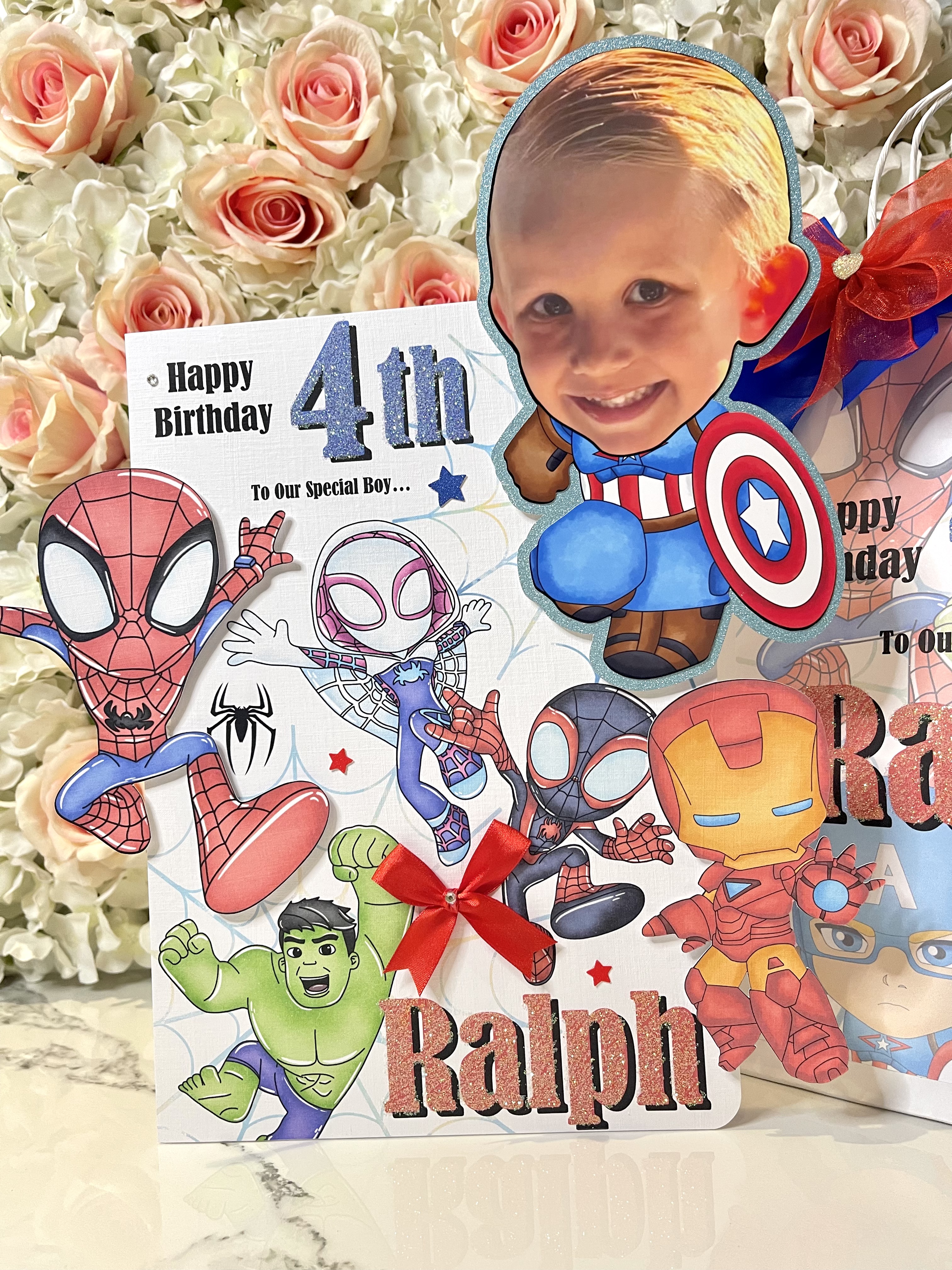 Marvel Inspired Face Photo Card view 2