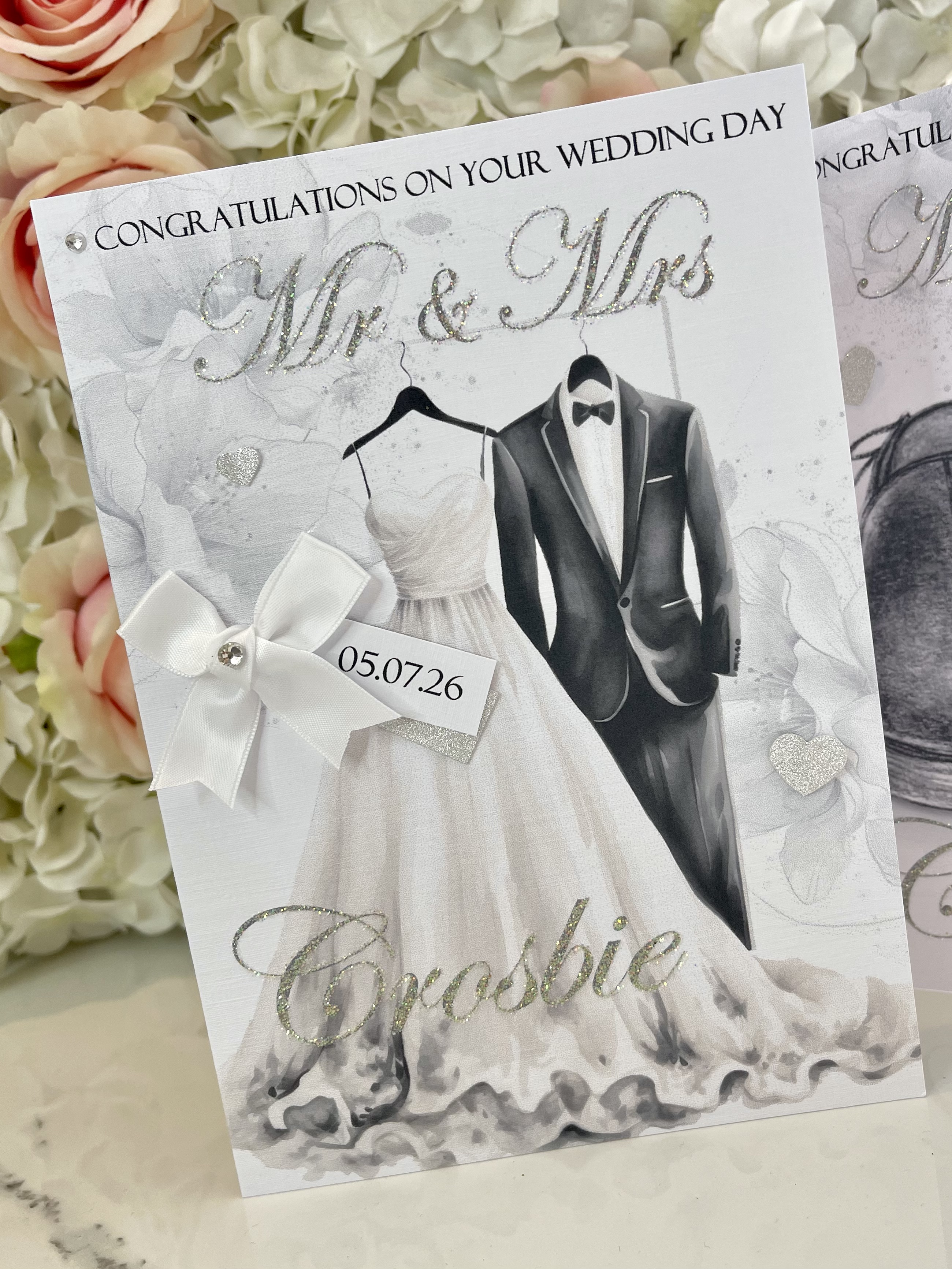 Bride & Groom Wedding Card view 2