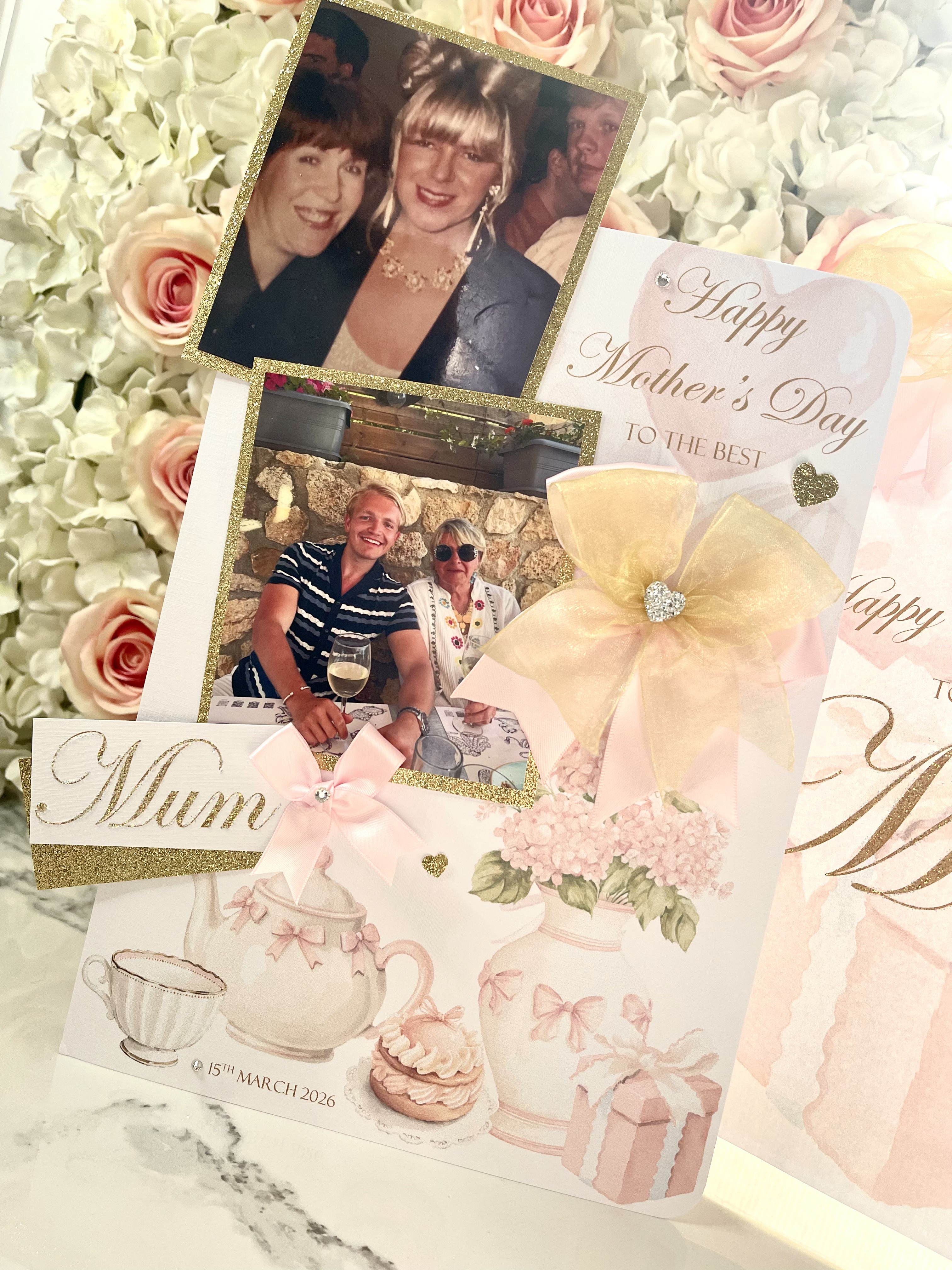 Pink Tea Party Photo Card