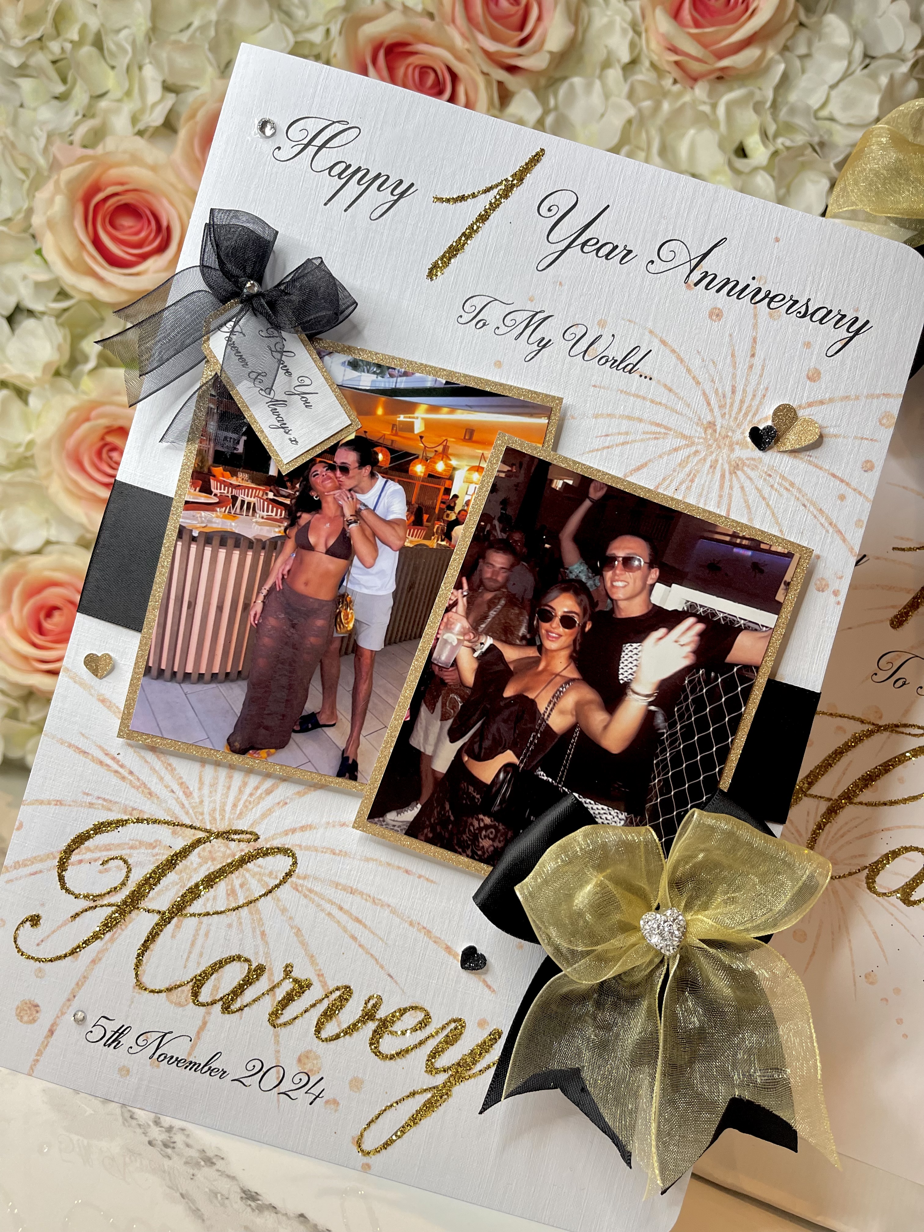 Double Photo Bow Card view 7
