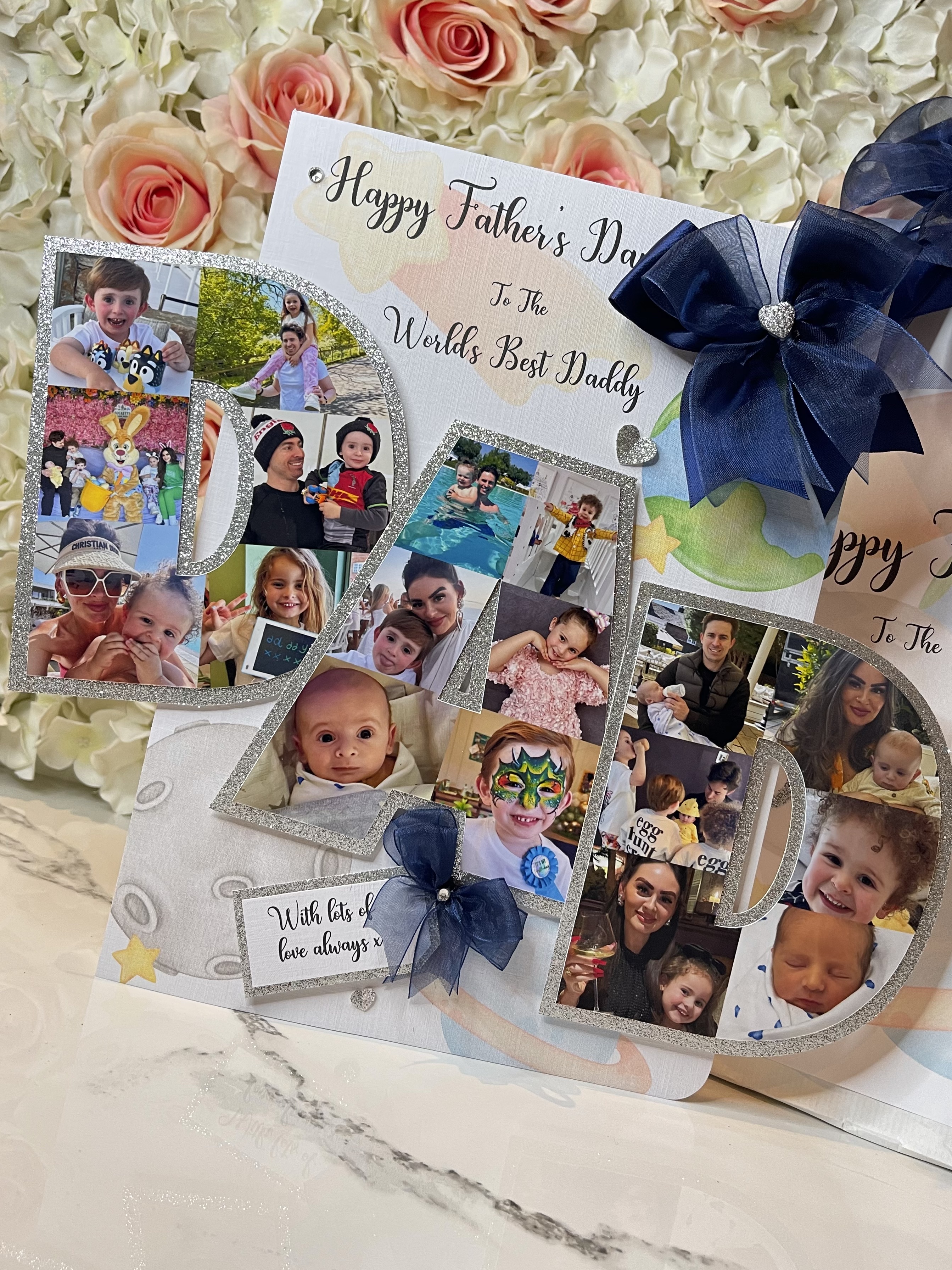 Word Photo Collage Card