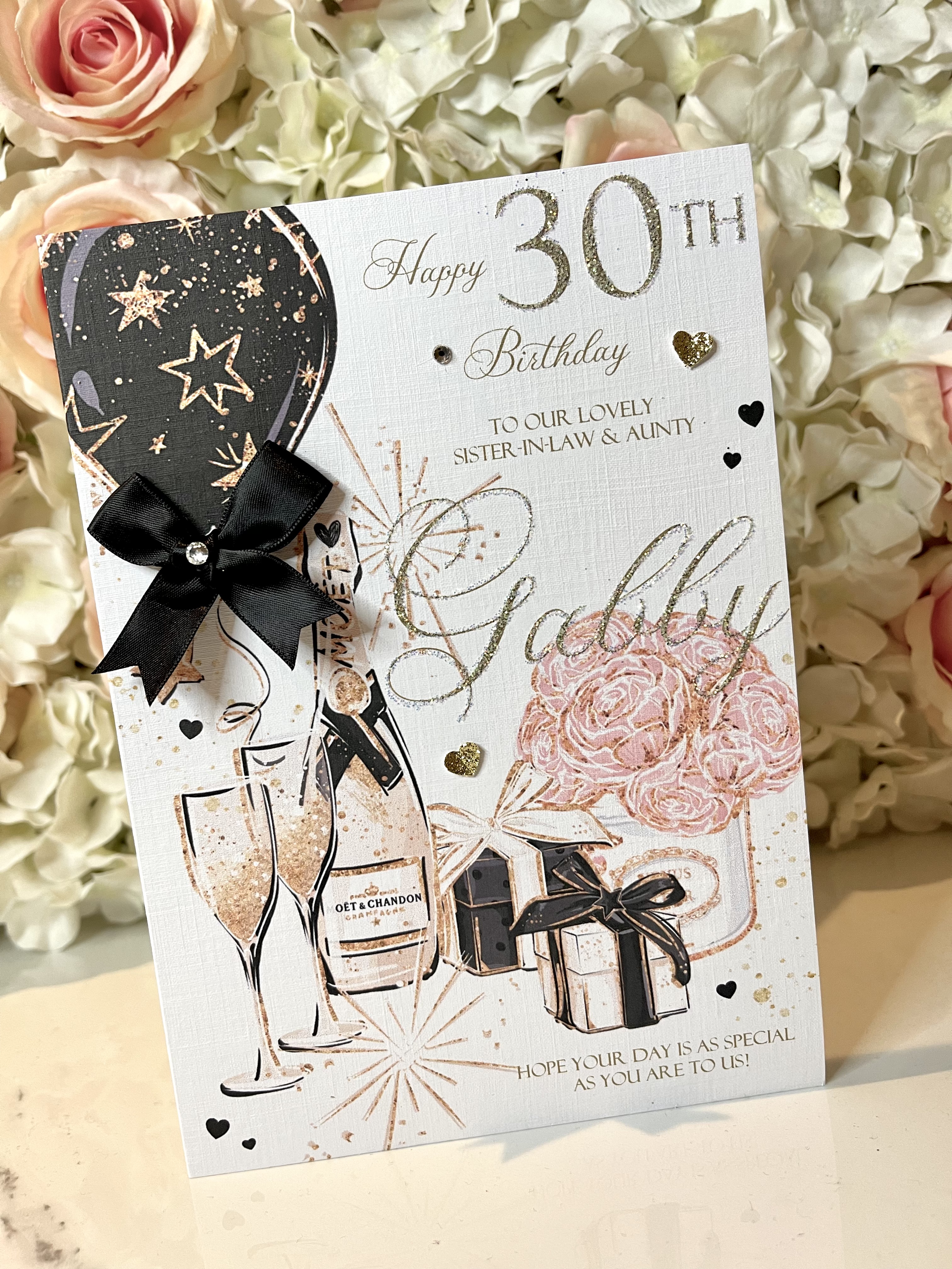 Sparkle Celebration Floral Card