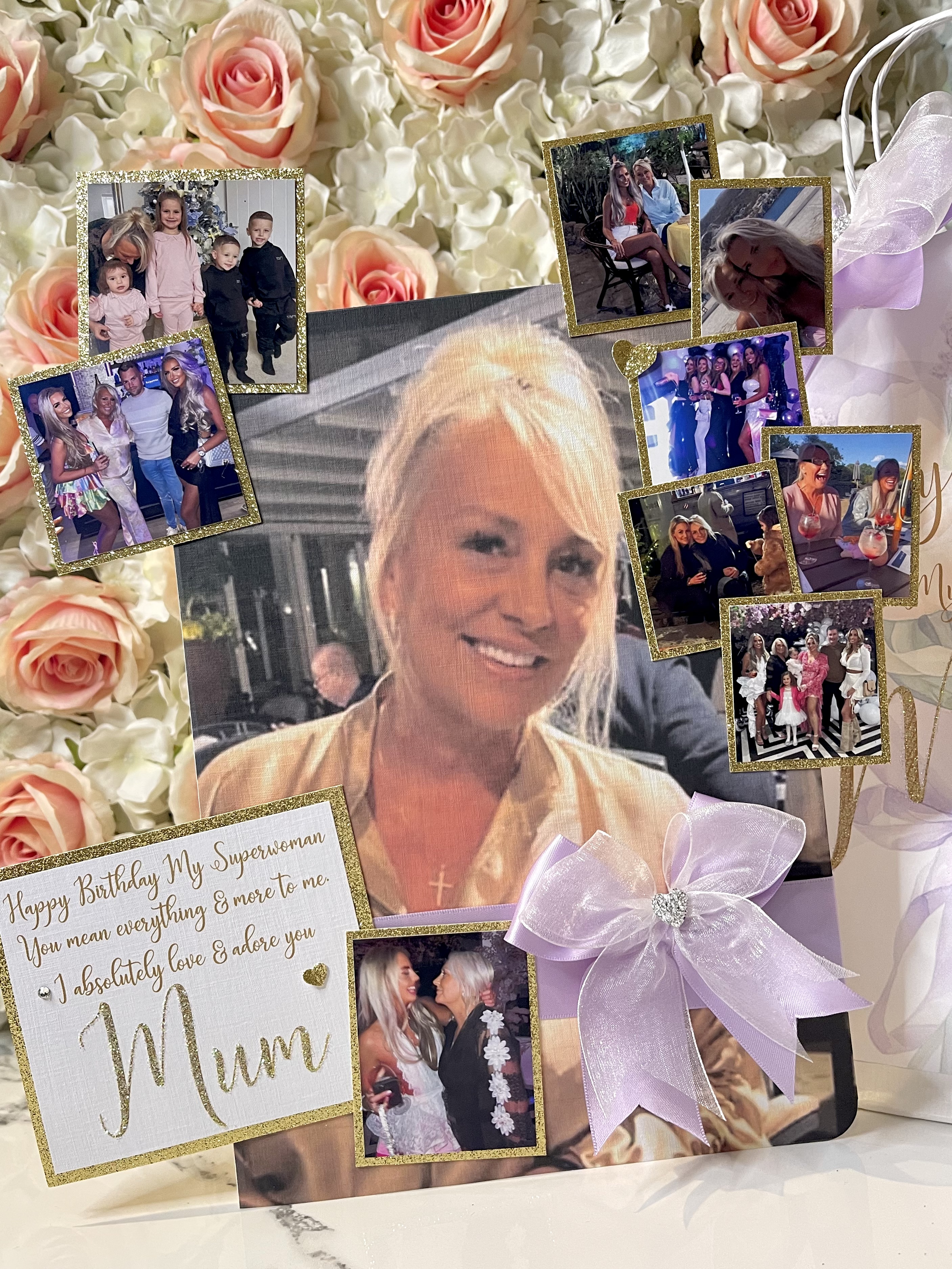 Scattered Background Photo Card view 3