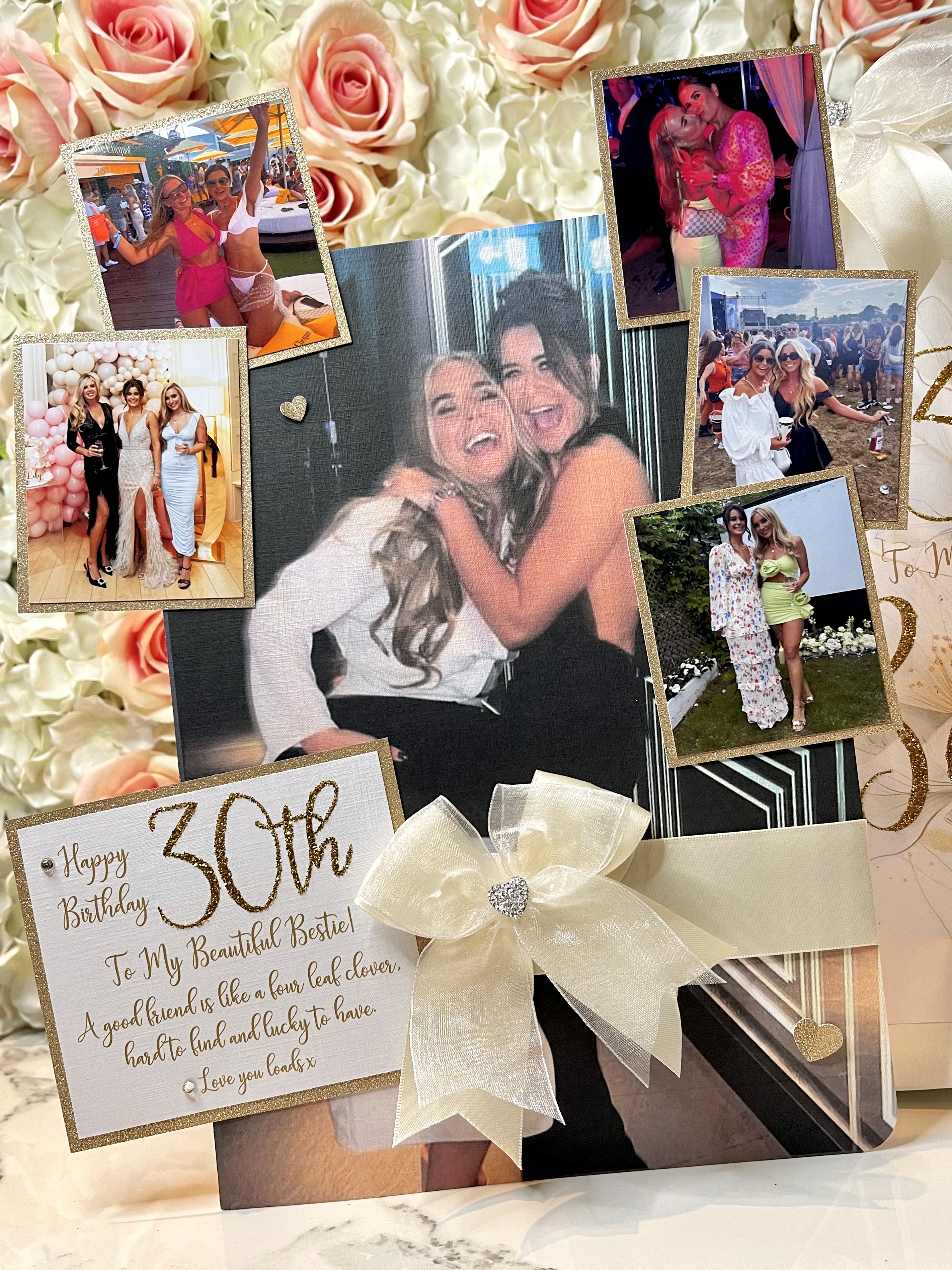 Scattered Background Photo Card view 2
