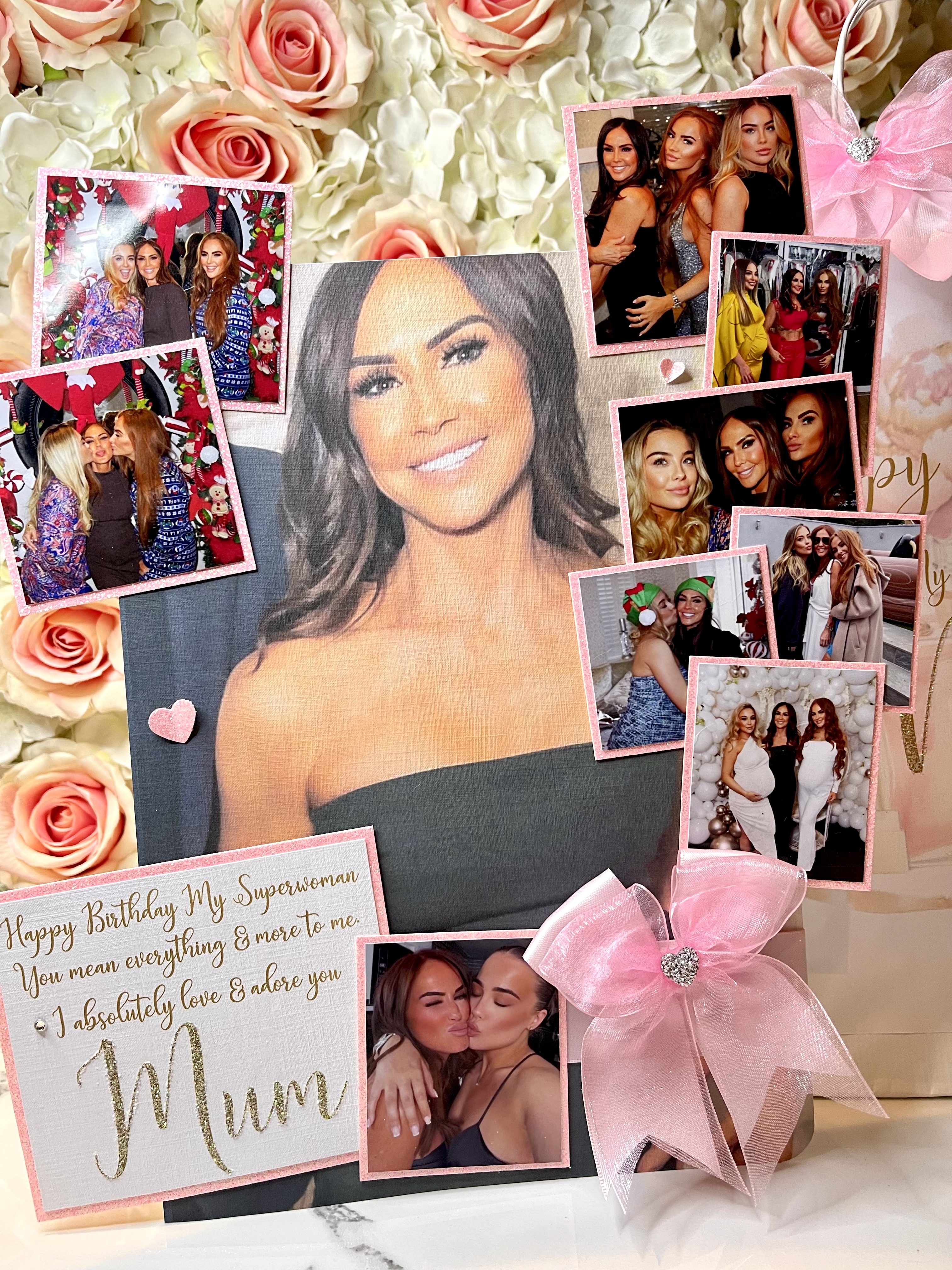 Scattered Background Photo Card
