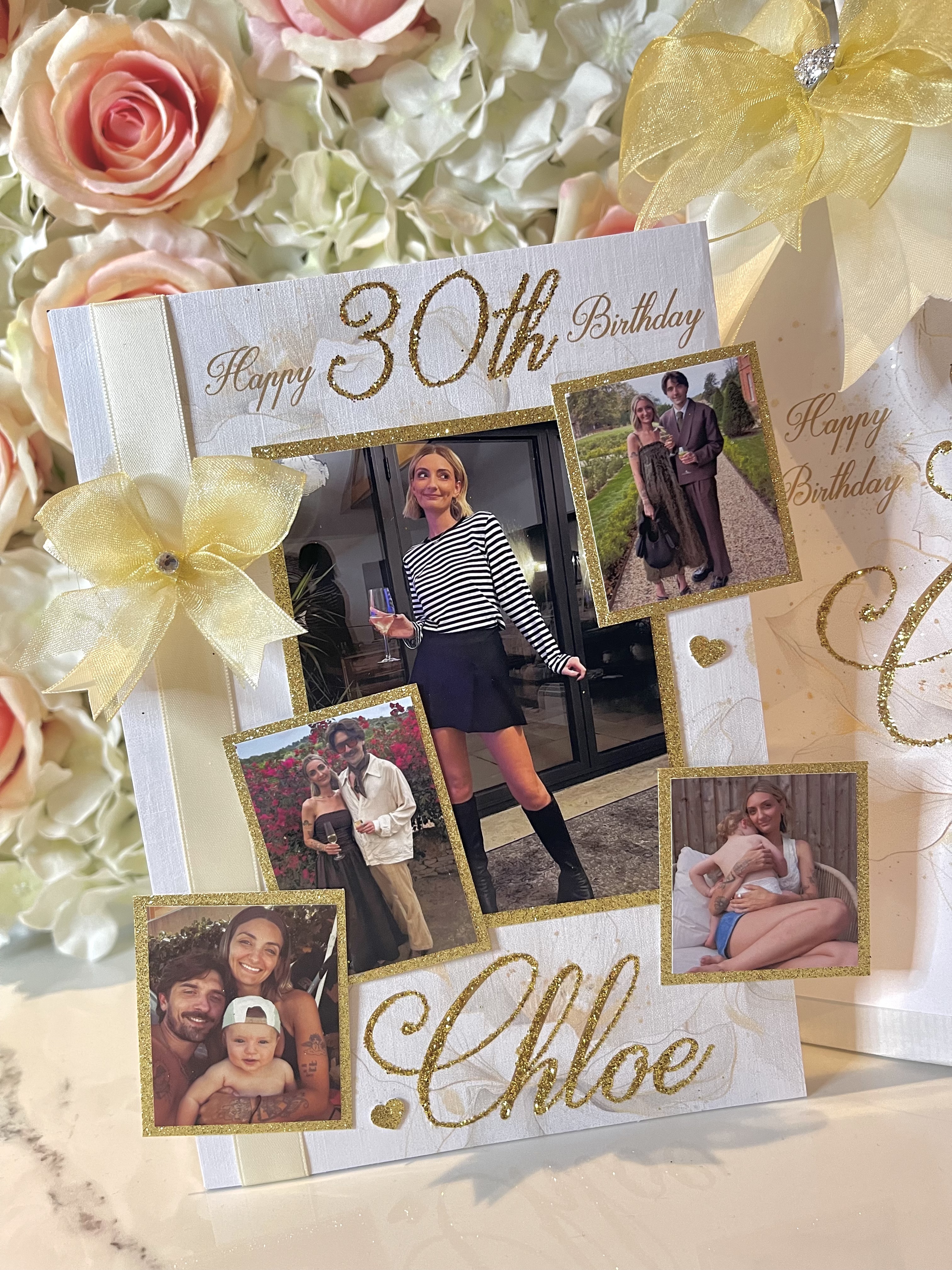 Scattered Photo Bow Card view 4